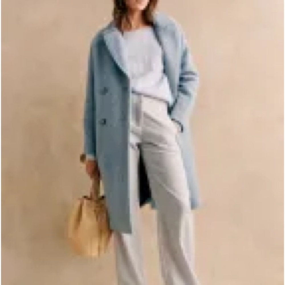 Chic Sézane wool jacket - soft blue